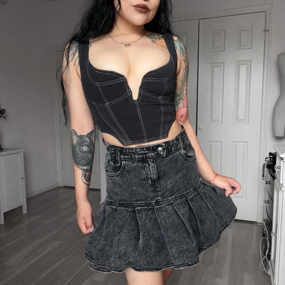 🐀 Punk Gothic Emo Grunge Mini Skirt